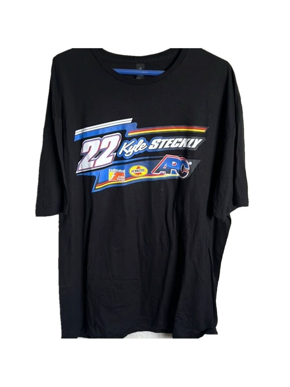 Black Short Sleeve Tee with Graphic Print